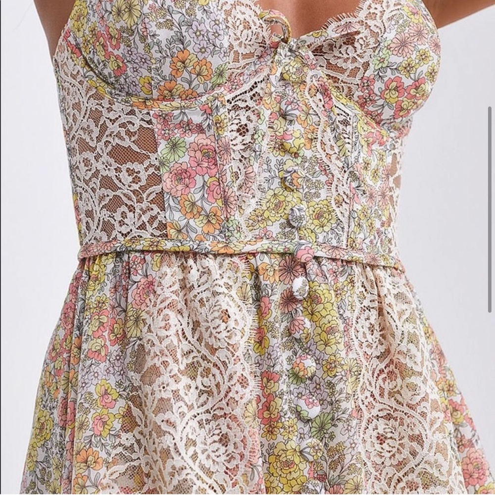 For Love and Lemons Esme Mini Dress Sz XS & S EUC - Picture 3 of 11